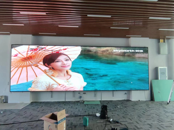 古冶P1.53led小间距屏安装案例